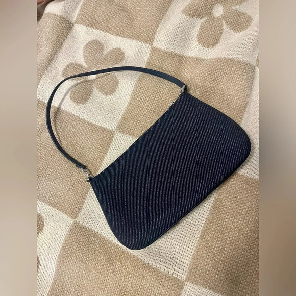 Sam Icon Floral Embellished Denim Mini Pochette - Picture 11 of 14